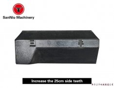 Increase the 25 cm side teeth