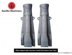 Four claws on 0.8 m alloy pile hammer machine head