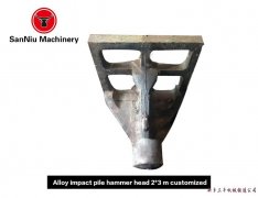 2 m to 3 m alloy pile hammer machine head